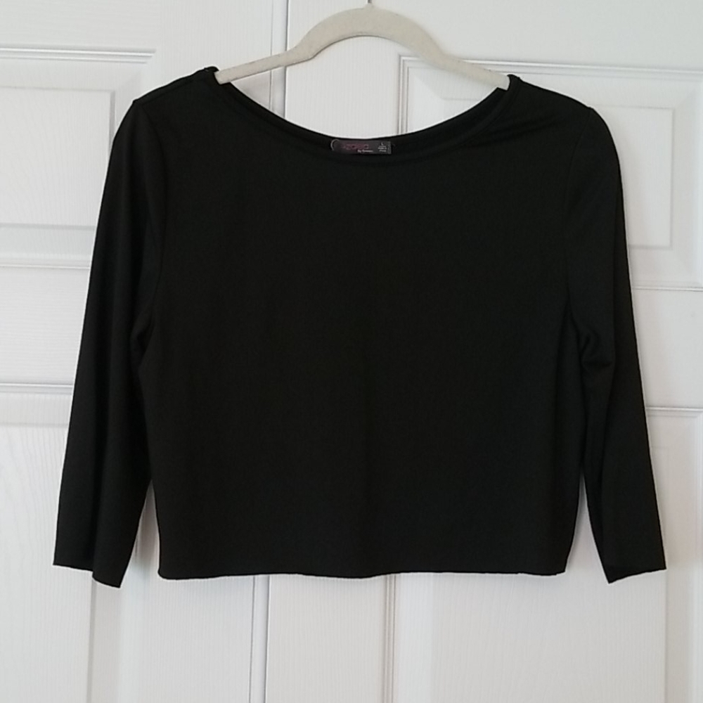 Black Crop Top Azalea by Firmiana NWT